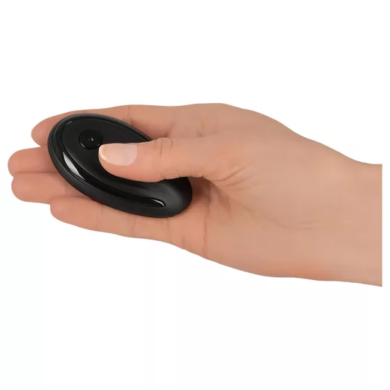 GoGasm Panty - vibrátor na klitoris - nabíjateľný, diaľkové ovládanie - čierny