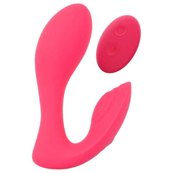 SMILE Panty - nabíjateľný, rádiový 2v1 vibrátor (ružový)