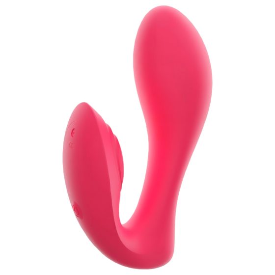 SMILE Panty - nabíjateľný, rádiový 2v1 vibrátor (ružový)