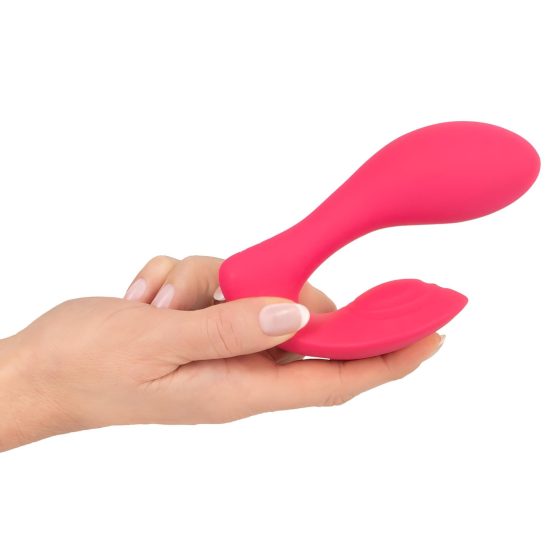 SMILE Panty - nabíjateľný, rádiový 2v1 vibrátor (ružový)