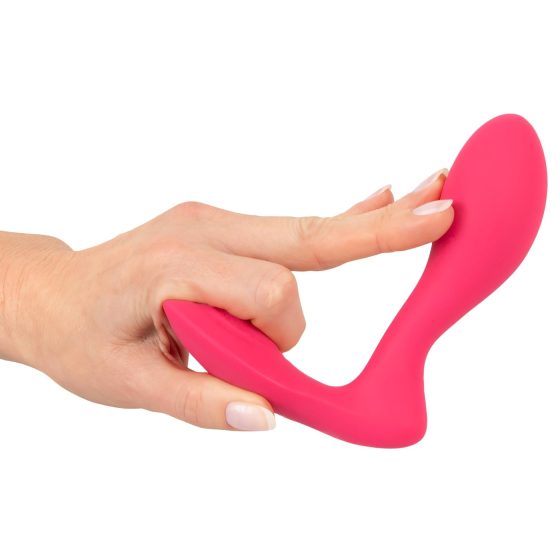 SMILE Panty - nabíjateľný, rádiový 2v1 vibrátor (ružový)