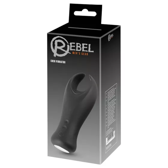 Rebel - vibračný stimulátor penisu - čierny