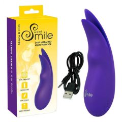   SMILE Multi - dobíjací, extra výkonný vibrátor na klitoris (fialový)