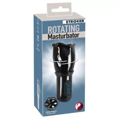   You2Toys - STROKER Rotating - akumulátorový, rotačný masturbátor v tvare úst (čierny)