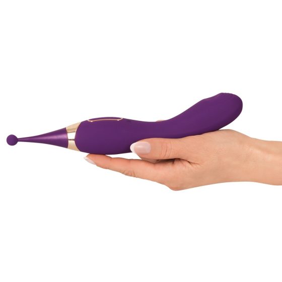 Javida - bezdrôtový stimulátor klitorisu a vibrátor 2v1 (fialový)