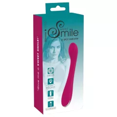   SMILE - vibrátor na G-bod - nabíjateľný, rebrovaný, fialový