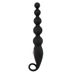 Anos Anal Beads - Análne korálky s vibráciou (čierne)