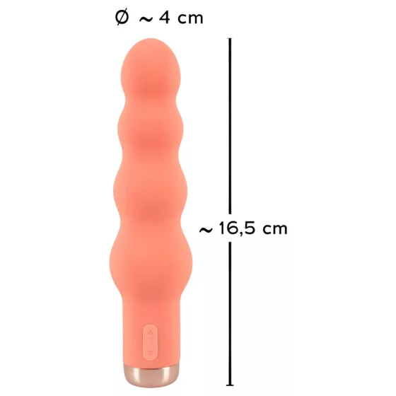 You2Toys - vibrátor mini korálky - vibrujúci, broskyňová farba