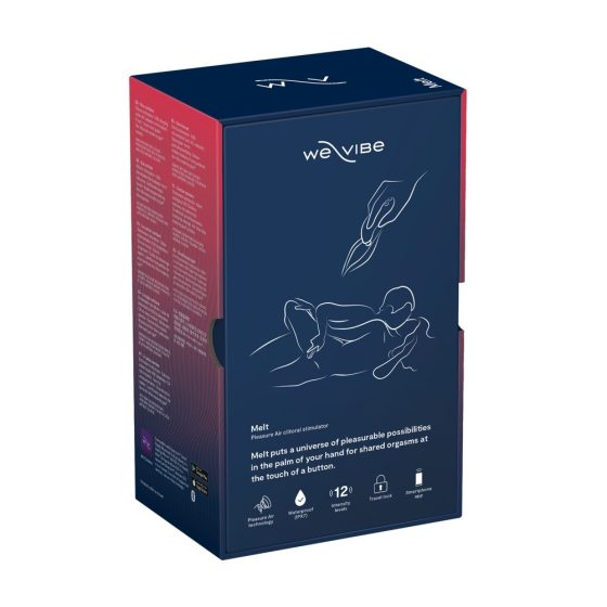 We-Vibe Melt - nabíjací vodotesný smart stimulátor klitorisu (modrý)