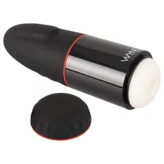   WYNE 02 - masturbátor s vibráciou a saním - dobíjací - čierno-biely