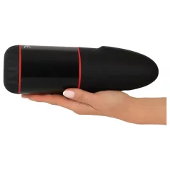   WYNE 02 - masturbátor s vibráciou a saním - dobíjací - čierno-biely