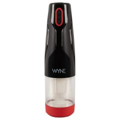 WYNE 05 - Nabíjací rotujúci masturbátor (čierno-biely)