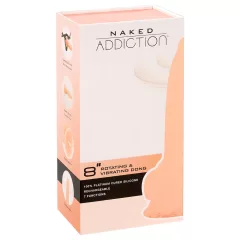   Naked Addiction - rotačný vibrátor - otáčavý, realistický, 20cm, telová farba