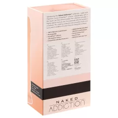   Naked Addiction - rotačný vibrátor - otáčavý, realistický, 20cm, telová farba