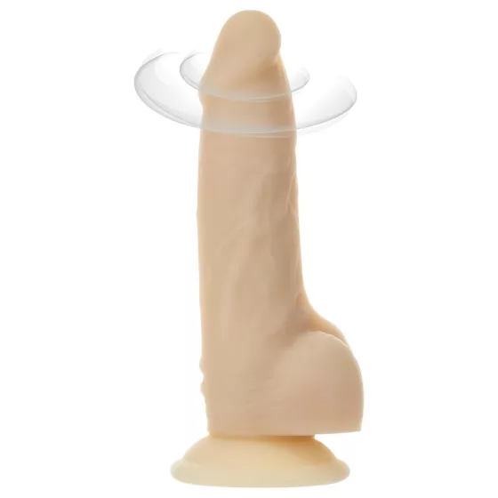 Naked Addiction Rotating 7 - rotačný vibrátor (18cm) - prírodný