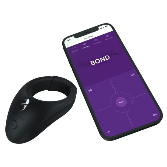 We-Vibe Bond - inteligentný, nabíjací vibračný krúžok na penis (čierny)