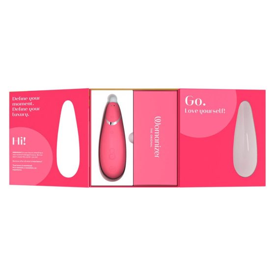 Womanizer Premium 2 - nabíjací, vodotesný stimulátor klitorisu (ružový)