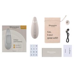   Womanizer Premium 2 - nabíjací, vodotesný stimulátor klitorisu (biely)
