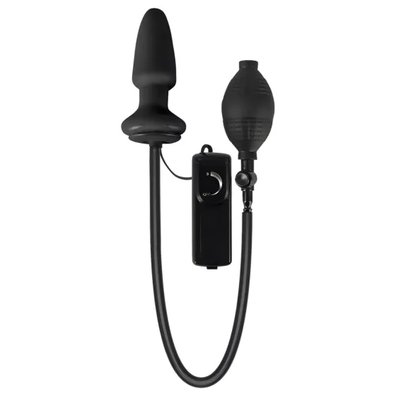 You2Toys - análny vibrátor s pumpou - čierny