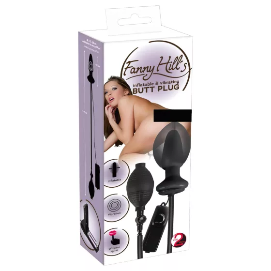 You2Toys - análny vibrátor s pumpou - čierny