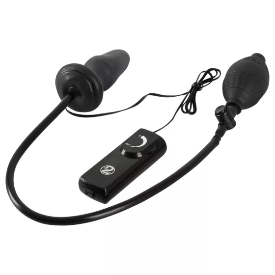 You2Toys - análny vibrátor s pumpou - čierny