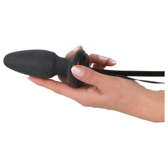 You2Toys - análny vibrátor s pumpou - čierny