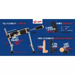   The Banger Fucking Machine - sex stroj - dvojitý pohon - 2 dildá a 1 vagína