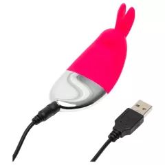   Happyrabbit - vibračný stimulátor klitorisu - akumulátorový - červený