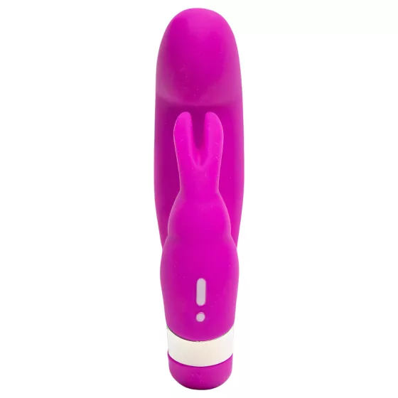 Happyrabbit - mini G-bod vibrátor s ramienkom na klitoris - fialový
