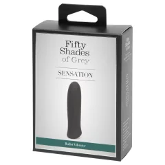 Fifty Shades of Grey - mini vibrátor - výkonný - čierny