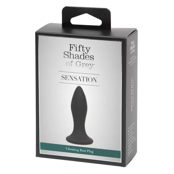 Fifty Shades of Grey - análny vibrátor - čierny