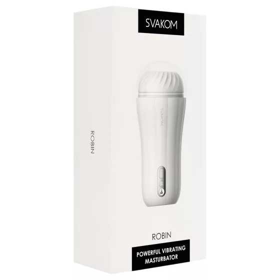 Svakom Robin - akumulátorový masturbátor (biely)