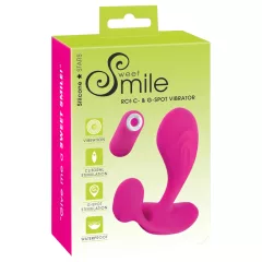   SMILE RC - vibrátor na G bod - diaľkové ovládanie, dobíjateľný - ružový