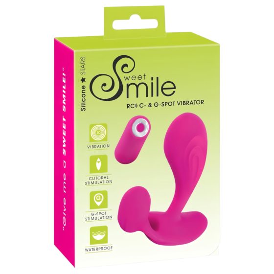 SMILE RC - Nabíjateľný, rádiový G-bod vibrátor (ružový)