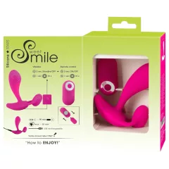   SMILE RC - vibrátor na G bod - diaľkové ovládanie, dobíjateľný - ružový