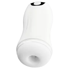   STROKER - masturbátor s vibráciou a saním - dobíjací - biely