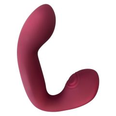   Javida Thumping - dobíjací, pulzujúci vibrátor na bod G a klitoris (červený)