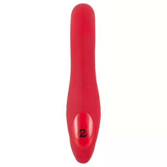 You2Toys - bezremienkový vibrátor s diaľkovým ovládaním - červený