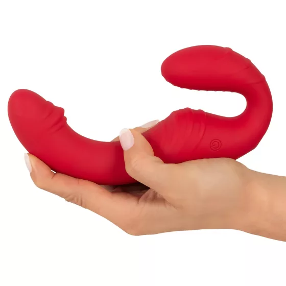 You2Toys - bezremienkový vibrátor s diaľkovým ovládaním - červený