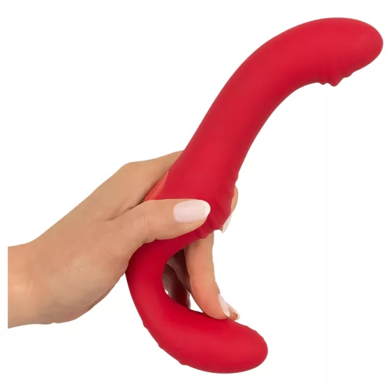 You2Toys - bezremienkový vibrátor s diaľkovým ovládaním - červený