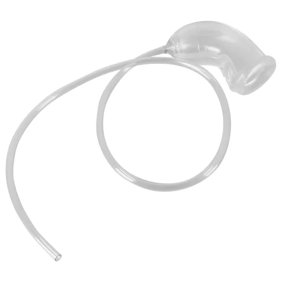 You2Toys - návlek na penis s vývodnou trubičkou - priehľadný