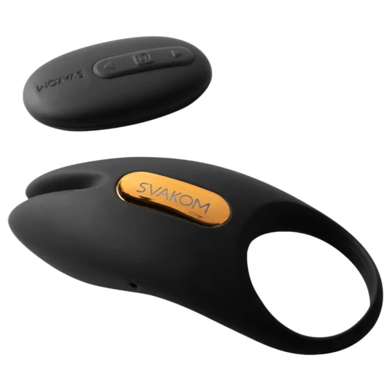 Svakom Winni 2 - vibračný krúžok na penis s diaľkovým ovládaním - čierny