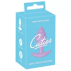   Cuties - análny kolík mini - silikónový - fialový - 2,8 cm