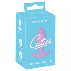   Cuties Mini Butt Plug - silikónový análny kolík (fialový, 2,8 cm)
