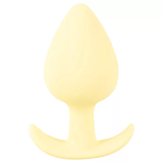 Cuties Mini Butt Plug - silikónový análny kolík (žltý, 3,1 cm)