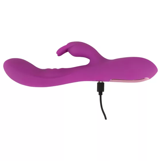 Javida Thumping Rabbit - vibrátor s 3 motormi a stimulátorom klitorisu - fialový