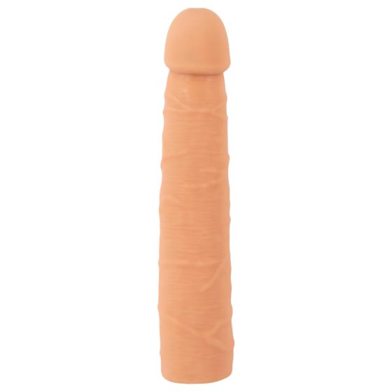 Nature Skin - predĺžujúci, hrubší návlek na penis (24 cm)