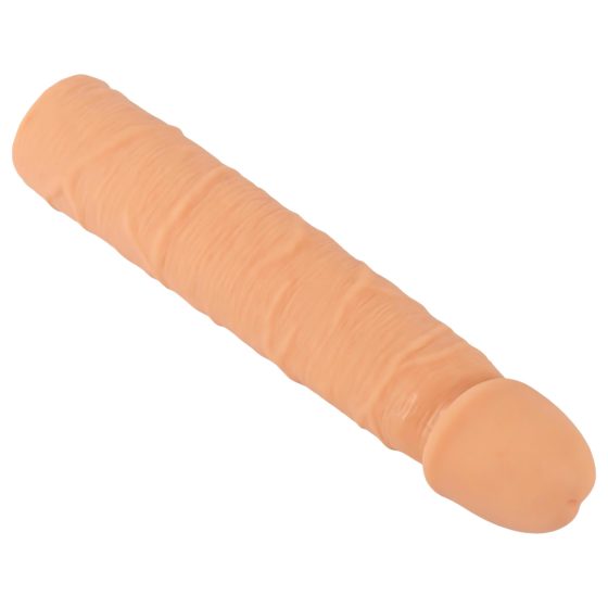 Nature Skin - predĺžujúci, hrubší návlek na penis (24 cm)