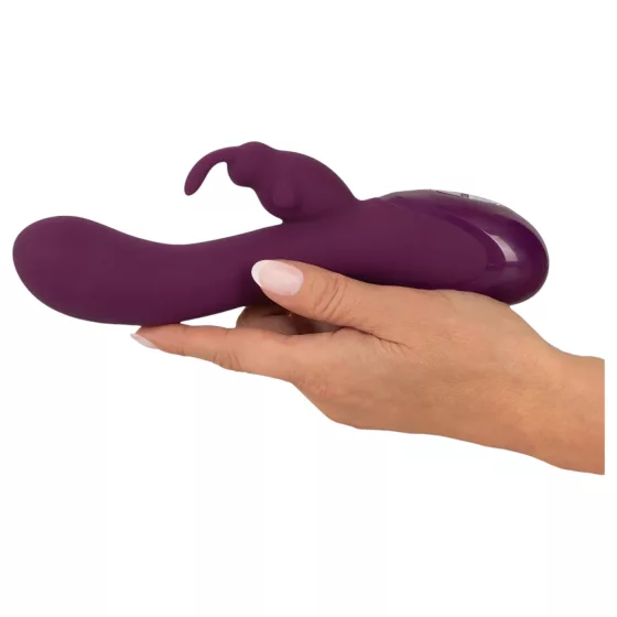 SMILE - vibrátor s tromi motormi a stimuláciou klitorisu - fialový - dobíjací
