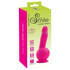   SMILE Powerful - Nabíjateľný vibrátor s 2 motormi a prísavkou (ružový)